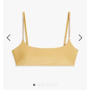 WeWoreWhat Gold Chain Cami Bra Top - NWT
